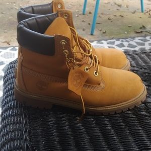 Cognac timberland waterproof boots